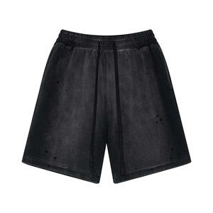 Custom ODM printing High Quality Sun Faded 100% Cotton <b>Vintage</b> Distressed <b>Shorts</b> <b>Men</b> oversize Blank Acid Wash <b>Shorts</b> - Product Image 2
