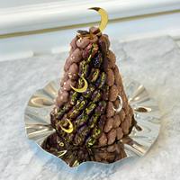 Plateau à chocolat de fête moderne de luxe en métal au design arabe, écologique, sans BPA, résistant à la chaleur, sans plomb, compatible lave-vaisselle, NOUVEAU