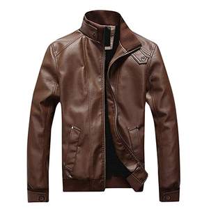 La mejor chaqueta de cuero Brando hecha a medida con estilo para hombre Logotipo frontal A prueba de viento e impermeable Material real Motocicleta Embajadores - Product Image 2