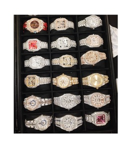 Luxury Fashion Iced Out VVS Moissanite Diamond Stainless Steel <b>Watch</b> Men's Bezel Case Thorns Sapphire Glass Quartz Movement - Product Image 4