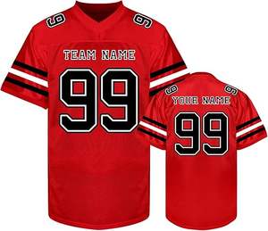 Personalizar camiseta de fútbol americano sublimado cosido bordado Rugby Deportes Fútbol camisetas de fútbol - Product Image 4