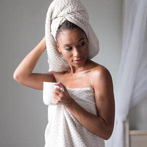 Coral Fleece & Organic Cotton <b>Towel</b> Set Super Soft Quick-Dry Thickened Bath <b>Towels</b> for Home & Hotel Use Excalibur - Product Image 3