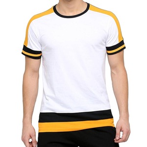 เสื้อยืดเล่นยิมของผู้ชายคอกลมแขนสั้นผ้าคอตตอนสแปนเด็กซ์ผ้าโพลีเอสเตอร์100% ลดริ้วรอยออกแบบโลโก้ได้ตามต้องการ - Product Image 1