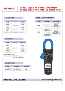 METRAVI TRMS AC Pinza amperimétrica Instrumentos eléctricos Producto - Product Image 4