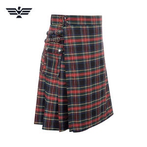 กระโปรงขนสัตว์จับจีบหลากสีสำหรับเทศกาลสก็อตสำหรับผู้ชาย - Product Image 4