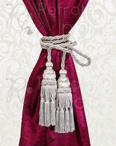 Fait à la main en couleur classique 12 ''Polyester Tassel Conception personnalisée, couleur et taille Embrasse Fabriqué en Inde - Product Image 4