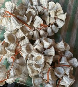 Eco Rattan Christmas Hanging Stars Rustic Holiday House Party <b>Decorative</b> Accessories Handmade in Vietnam - Product Image 5