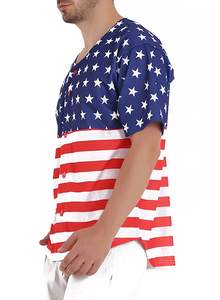 Maillot de Baseball américain, vente en gros, pas cher, prix d'usine, Sublimation personnalisée, pour hommes - Product Image 3