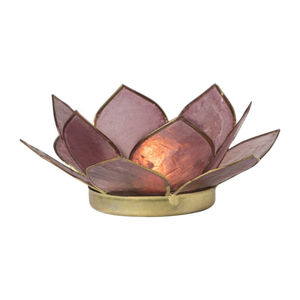 Handmade <b>Red</b> Capiz Shell Lotus Flower Tea Light <b>Candle</b> Holder Home Decor Gift Wholesale Decorative Capiz Tealight Holder - Product Image 3