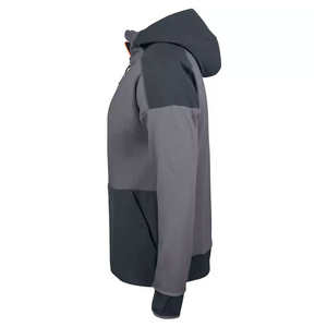 Conjunto de chándal de invierno con logotipo personalizado de 400GSM OEM/ODM, chaqueta con capucha recortada con estampado de hojaldre y sudaderas con cremallera sólida bordada - Product Image 6