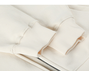 Venta al por mayor en blanco Zip up Hoodies Unisex Pullover de alta calidad para hombre en blanco de gran tamaño Fleece Acid Wash Zip up Hoodie - Product Image 5