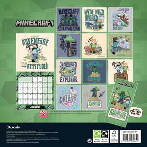 Calendario de Escritorio Impreso de Papel Minecraft 2026 para Decoración de Oficina y Hogar, y Promoción con Pantalla de Reloj - Product Image 3