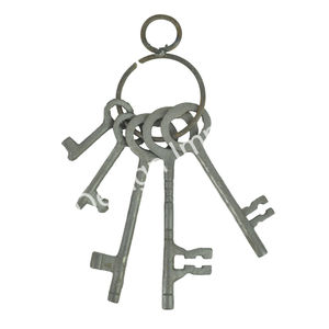 Llaves de metal decorativas Estilo europeo único Venta al por mayor Llaves elegantes con anillo Venta caliente Llave de aluminio fundido con logotipo personalizado - Product Image 6