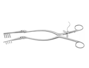 Venta al por mayor Retractores de retención automática Beckmann-Adson 310mm 12 pulgadas Instrumentos quirúrgicos retráctiles manuales de acero inoxidable - Product Image 2