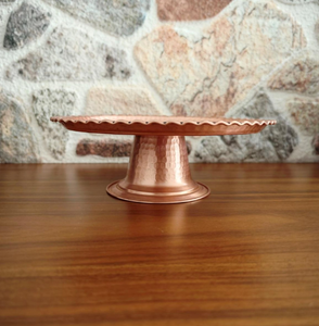 Soporte redondo hecho a mano para repostería y pastel con patas de cobre, soporte para pastel de Pedestal para exhibición elegante y mesa de boda - Product Image 2