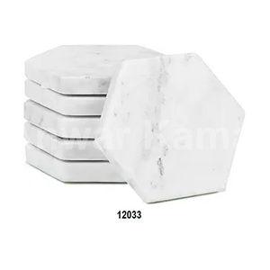 Posavasos de madera pintado a mano, diseño de cubiertos decorativo para taza de té, taza de café - Product Image 6