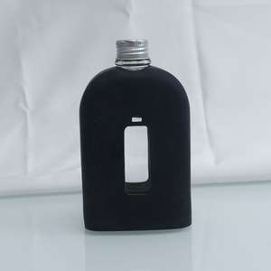 Flacon de hanche en verre de qualité moderne de 8 oz personnalisé avec protection en silicone de qualité taïwanaise - Product Image 4