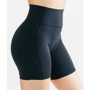 Venta caliente de cintura alta a prueba de golpes pantalones cortos de yoga sin costuras para las mujeres - Product Image 3