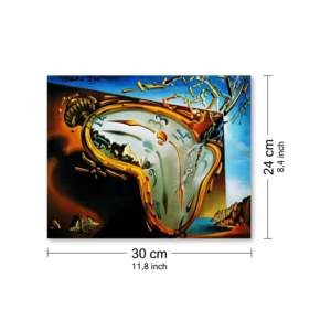 Relojes Decorativos Modernos con Impresión Artística de Salvador Dalí, Natureza Muerta sobre Papel - Product Image 4