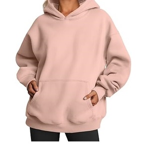 Transpirable Vintage ácido lavado de talla grande pulóver con capucha liso en blanco Boxy Fit Over Size Fleece French Terry Hoody para chicas adolescentes - Product Image 6