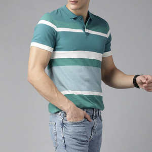 Polo en tissu lisse pour homme, de haute qualité, léger, adapté au travail, aux sorties quotidiennes, à la maison et aux activités décontractées - Product Image 1