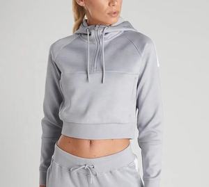 เสื้อฮู้ดครอปแขนยาวผู้หญิง ผ้าฝ้าย/ใยไผ่ รุ่นใหม่ปี 2026 ระบายอากาศได้ดี คอปกแบบฮู้ด ผ้าแคนวาส - Product Image 3