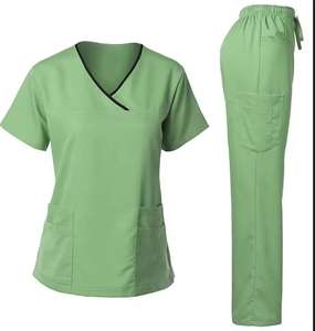 Uniforme d'infirmière en tissu tissé pour femmes Top gommages médicaux pour une utilisation à l'hôpital avec service OEM - Product Image 2