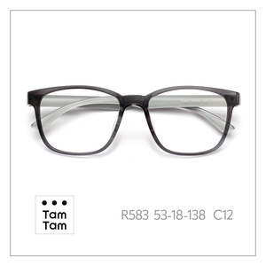 TamTam R583 Adults Metal Eyeglass <b>Frames</b> Black C1M High Durability Lightweight Excellent Flexibility <b>Square</b> Full-Rim Anti-Blue - Product Image 5