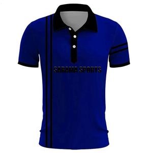 Polos de algodón de alta calidad para hombre, logotipo bordado personalizado, marca informal, moda para el hogar, Tops masculinos, ropa deportiva con patrón sólido, Polos - Product Image 2