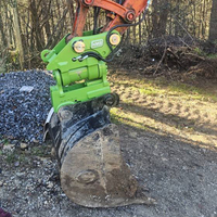 Rotateur hydraulique inclinable à 180 degrés pour excavatrice avec moteur, modèle OEM, capacité de 3 à 5 tonnes, certifié ISO9001