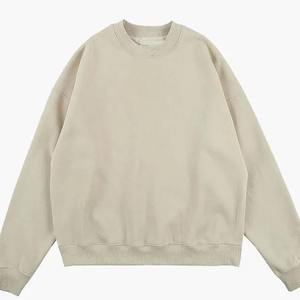 Sudadera de Hombre, Talla Grande, 100% Algodón, de Alta Calidad, Hombros Caídos, Estilo Casual, Cuello Redondo, Felpa Francesa, Personalizable, Lisa, para Otoño - Product Image 4