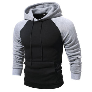 Mens 100% Cotton <b>Hoodie</b> - <b>Plain</b> Basic Streetwear Style - Product Image 2