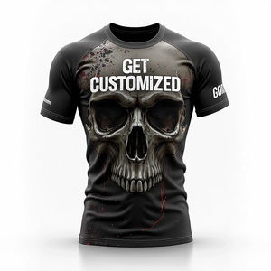 Rashguards de BJJ Premium para Sublimación, Impresión Personalizada de Alta Calidad, Ropa de Entrenamiento de MMA Duradera, Transpirable, Elástica, Anti-UV, de Secado Rápido - Product Image 1