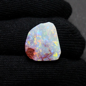 Multi Arco Iris fuego ópalo australiano suave áspero ópalo Natural piedra preciosa suelta ópalo sólido 19X17X4MM para la fabricación de joyas - Product Image 2