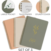 Cuaderno Personalizado con Logotipo, Espiral Dorado, A5, Portátil, 25 Hojas, Tapa Dura, para Regalo Empresarial o Suministros de Marca
