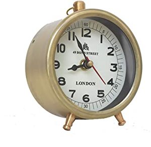 Best Selling <b>Unique</b> Nautical Table <b>Clock</b> Carved Handmade Metal Brass with Black Finishing Regular Design Wholesale Sale - Product Image 3