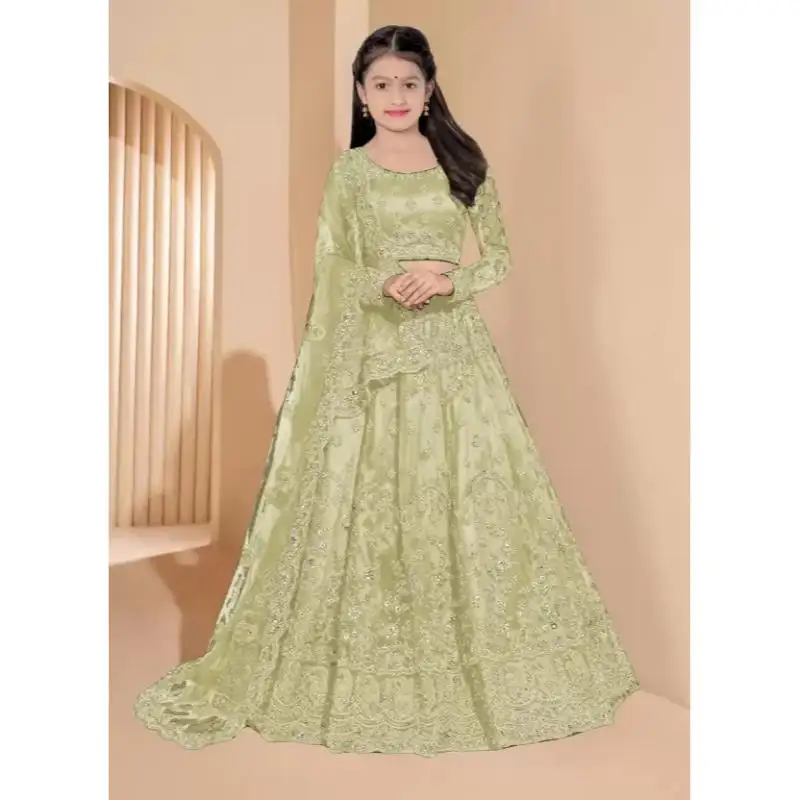 Ấn Độ Và Pakistan Quần Áo Truyền Thống Lehenga Choli Cho Cô Gái Trẻ Em Cho Đám Cưới Bên Mặc Có Sẵn Với Giá Thấp