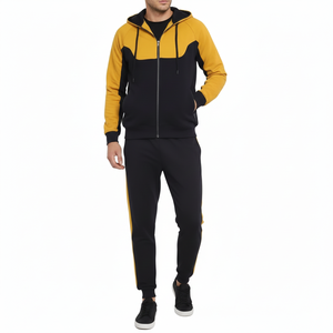 Unisex Cotton Jogger Pants and <b>Hoodie</b> Set Custom Logo Gym Sportswear OEM Manufacturer - Product Image 2