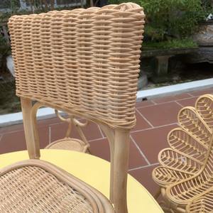 Nouvelle chaise en rotin de style moderne pour enfants meubles de maison en osier en bois pour le salon chambre à coucher hôtel parc usage extérieur - Product Image 2