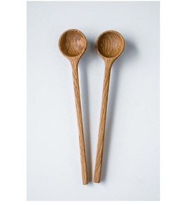 Utensilios de cocina naturales de acero espejado Juego de utensilios de cocina de madera de teca de 9 piezas Cucharas para sartén antiadherente para cocinar - Product Image 3