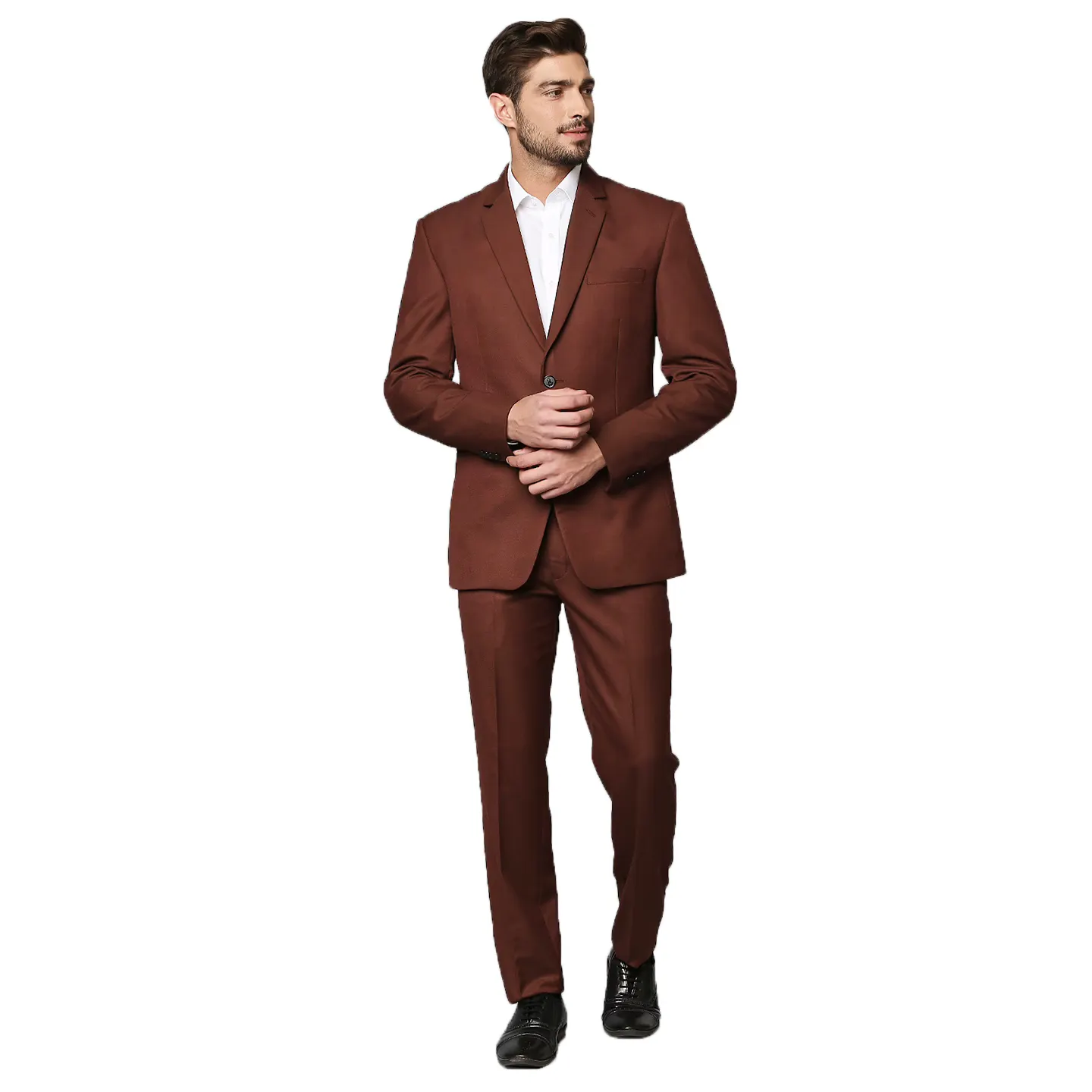 फैक्टरी बिक्री पुरुषों के लिए 3 टुकड़े सेट स्लिम फिट व्यवसाय सूट शादी का सूट पुरुषों काले कपास औपचारिक सूट