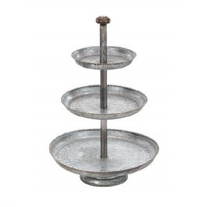 Support à gâteau en aluminium de styliste de classe supérieure, support à gâteau de forme ronde fini noir meilleure vente, Table décorative, support à gâteau en métal - Product Image 5
