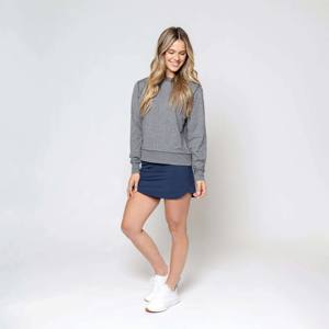 Sudadera deportiva de cuello redondo PARA MUJER: tela ligera, transpirable y elástica para entrenamientos y Deportes - Product Image 1