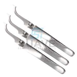 Gancho dentado dental Fórceps de dentista Pinzas en ángulo dentado Juego de pinzas de apósito de pico por SUAVE INSTRUMENTS - Product Image 1