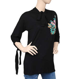 Top estampado para mujer - Negro - Product Image 1