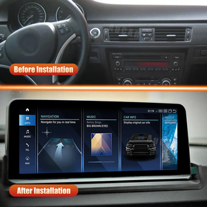 Aucar 10.25 ''เครื่องเล่น DVD ติดรถยนต์แอนดรอยด์13แบบไร้สาย GPS <span class=keywords><strong>Navi</strong></span> สำหรับ <span class=keywords><strong>BMW</strong></span> 3 Series <span class=keywords><strong>E91</strong></span> E90 E92 E93 2005-2011เฮดยูนิต - Product Image 5