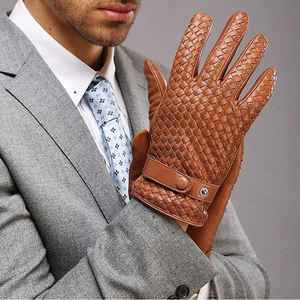 Meilleures ventes Gants d'hiver en cuir pour hommes personnalisés, souples et à la mode de haute qualité pour un usage quotidien - Product Image 2