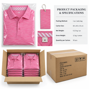 เสื้อโปโลแขนสั้นผู้ชาย สีพื้น สไตล์ลำลอง สำหรับตีกอล์ฟ  รับสกรีนโลโก้ สีตามสั่ง แต่งขอบปกเสื้อตามสั่ง - Product Image 6
