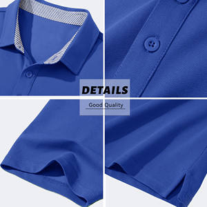 Polos personalizados Unisex liso 100% algodón al por mayor de manga corta de los hombres Polos en blanco de diseño personalizado impresión Logo camisas - Product Image 3