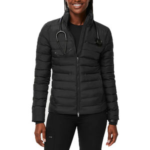 Nouveautés veste d'hiver en gros pour femmes tissu teint en coton matelassé avec impression de logo personnalisé le mieux classé - Product Image 1